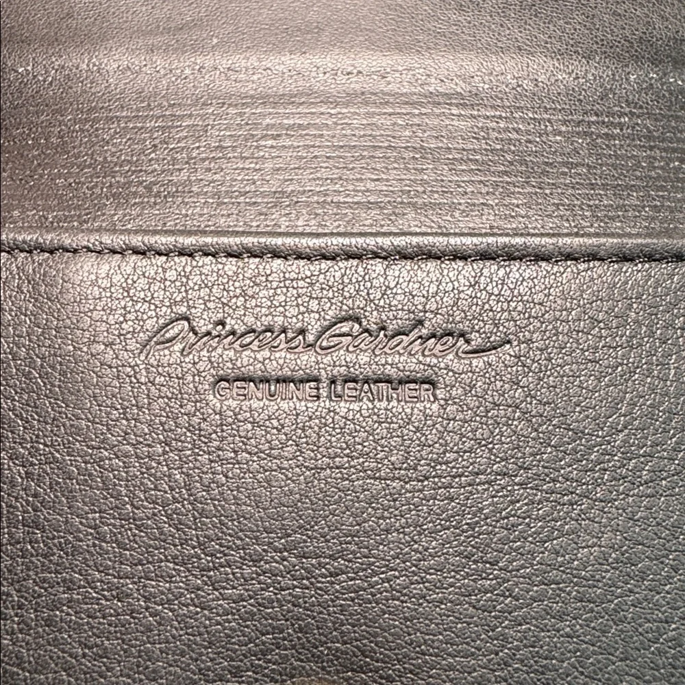 NWT Princess Gardner Vintage Genuine Leather Wallet black Buttery Smooth